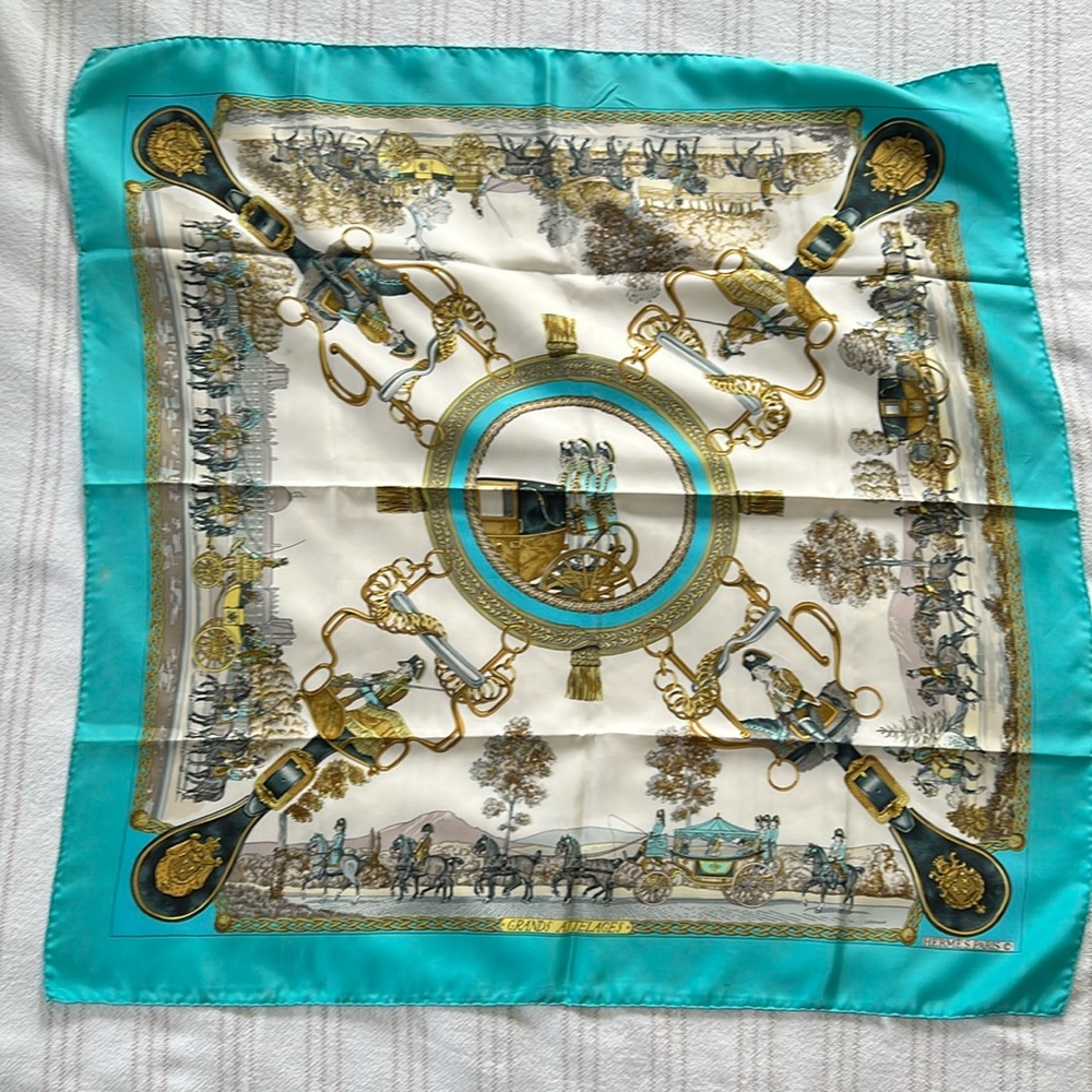 Hermes Grand Attelages Scarf
